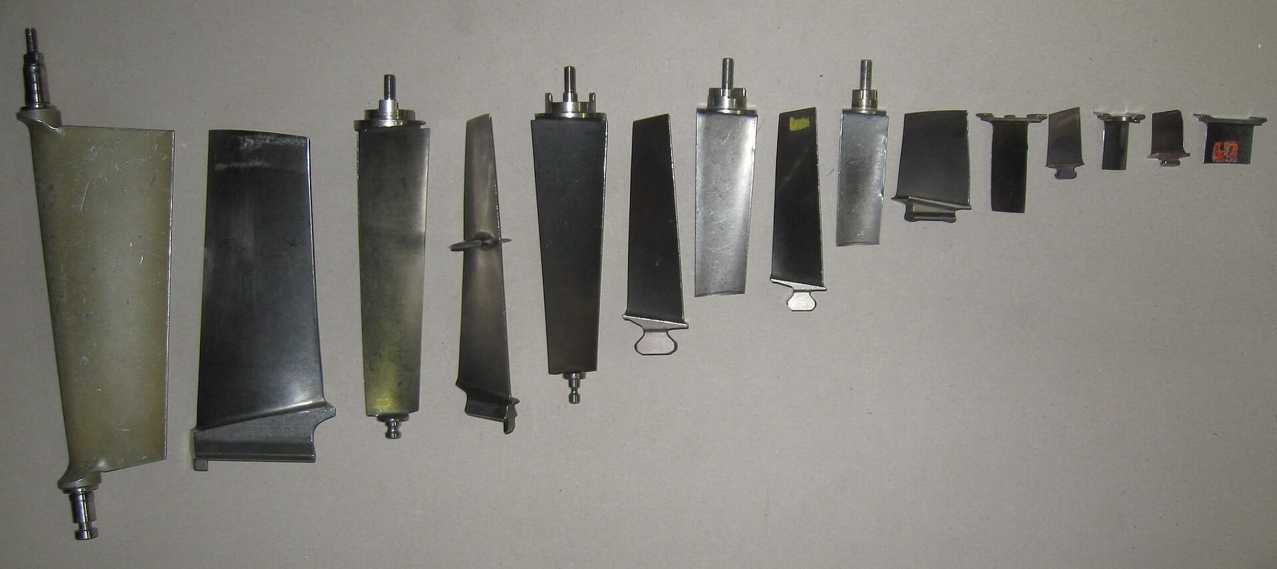 Real axial compressor blades and vanes